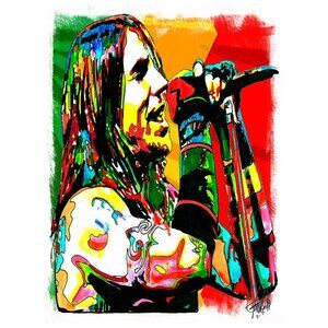 Anthony Kiedis Red Hot Chili Peppers Rap Rock Music Poster Print Wall Art 18x24